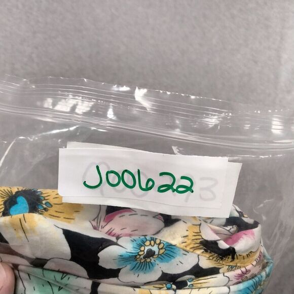 Johnny Was Paperbag Waist Pants Womens Sz XS Multicolor Floral Stretch Straight - Picture 12 of 12